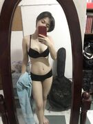 Homemade intimate photos of short-haired filipina teen