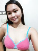 Cute tall Asian teen exposes her tits and pussy