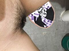 Cute tall Asian teen exposes her tits and pussy