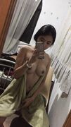 Beautiful naked body of amateur Asian teen