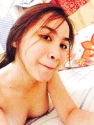 Naked in bed taking selfies Asian college girl