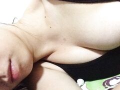 Naked in bed taking selfies Asian college girl