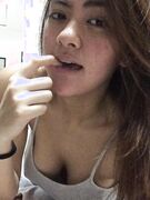 Nude selfies of a chubby Asian chick