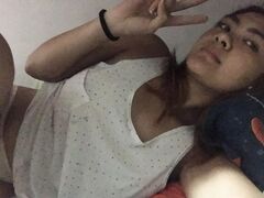 Nude selfies of a chubby Asian chick