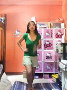 Horny Asian babe poses naked in the toilet