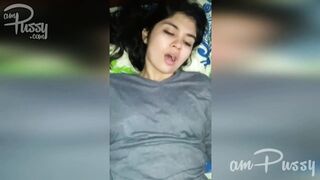Beautiful girlfriend is rubbing her clit being fucked